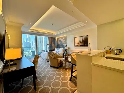 Furnished Studio | Downtown City View | Balcony Access