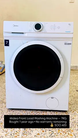Midea Front Load Washing Machine — 7KG (FOR PICK UP AT NAD AL HAMAR DUBAI)