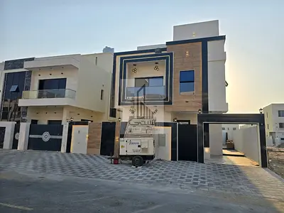 Luxury modern villa for sale in Al Helio – Ajman | Freehold | With private pool and central air conditioning | 2.1 million