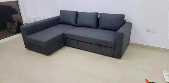 IKEA L shap Sofa store cum bed you can fix the
