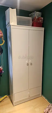 URGENT SALE – IKEA BRIMNES Wardrobe with LED Lights - 2pc available