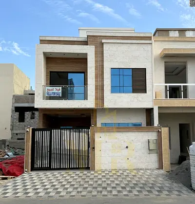 فيلا مودرن للبيع في الحليو عجمان |طابقين وروف  شاملة رسوم التسجيل والتمليك | تملك حر لجميع الجنسيات | تشطيب سوبر ديلوكس