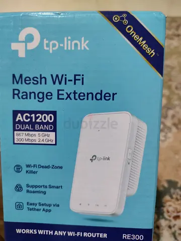 TP-Link RE300 AC1200 Dual Band Mesh Wi‑Fi Range Extender (Like New)