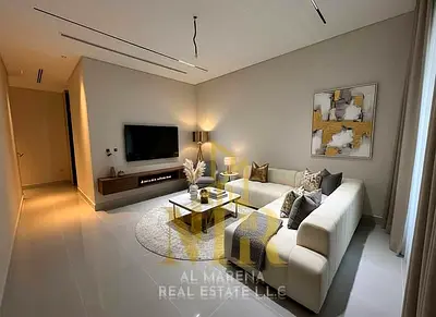 The epitome of luxury and privacy in Al-Aliya: a modern two-story villa with a rooftop terrace and private pool, all at a price including registration