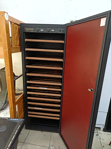 EuroCave Commercial Wine Cellar / Humidor Cabinet with Multiple Wooden Drawers