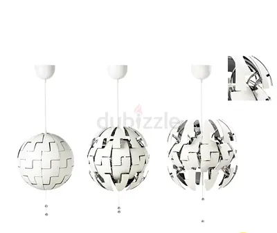 IKEA White/Silver Pendant Lamp - New in Box