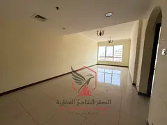 2 bathrooms + free parking! Spacious 1BR in Al Qasimia Al Mahatta with open view, large kitchen, cen