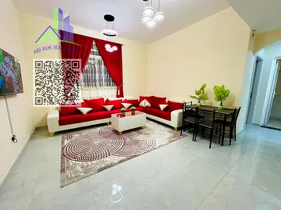 Fully furnished 1-bedroom apartment in a brand-new building in Al Nuaimiya 2, with central AC, oppo
