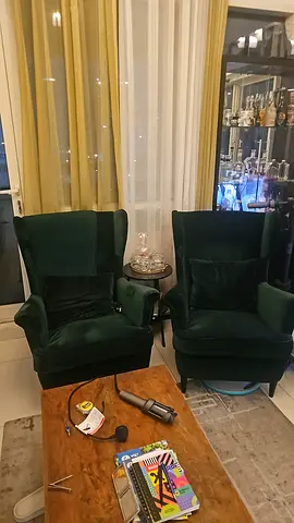 Comfortable velvet chairs