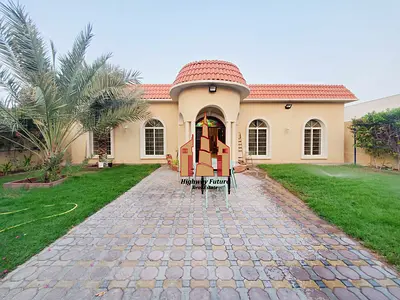 Fully furnished like new spacious 4 bedroom villa hall Majlis Maid room green garden parking single story 150k