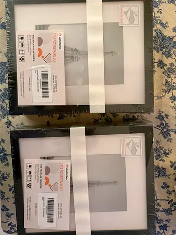 Picture frames 8x10in (20.32x25.4cm) - 1 set of 10 - black - BRAND NEW