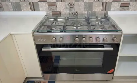 Midea 5 Burners Gas Cooker CME9060-C Silver 90x60cm