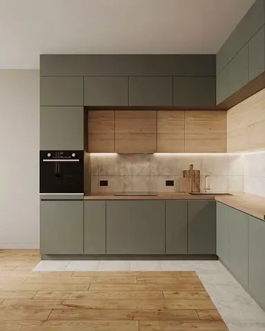 Modern kitchen cabinets- Custom made kitchen cabinets with island with warranty