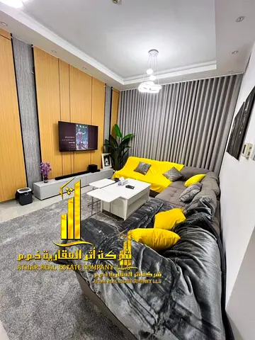 Luxury second-occupancy apartment ✨ One bedroom, living room, and balcony for monthly rent. Fully