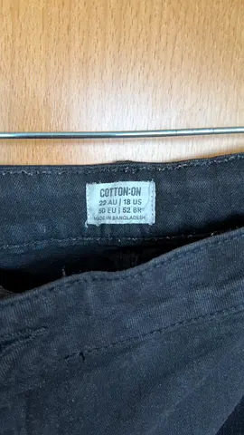 Cotton On black trousers size AU 22 / US 18 (plus size)
