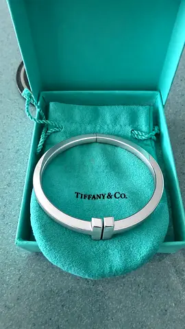 Tiffany & Co. T square bracelet in sterling silver, extra large.
