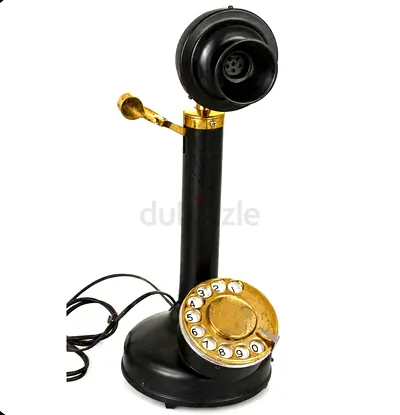Vintage Brass Rotary Phone - A Timeless Collectible