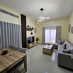 1BHK apartment for monthly rent | Ajman Corniche | Includes bills and internet - The apartment is fu