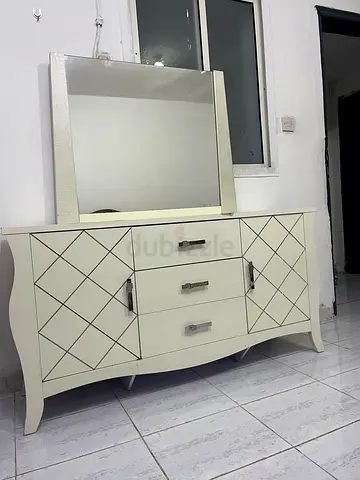 Cupboard, dressing table, mirror, side table