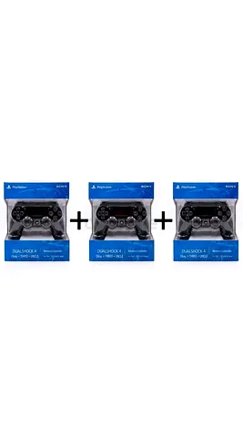 Ps4 controllers three Sony DualShock 4 Wireless Controllers for PS4 - Black (Brand boxed)