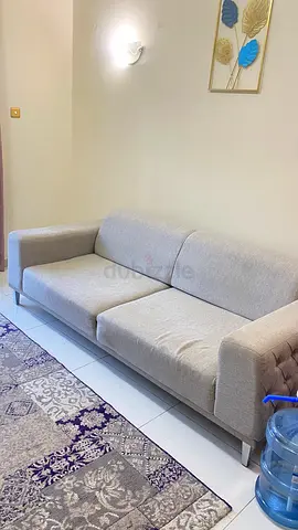 3-Seater Beige Fabric Sofa in Good Condition 0505828193