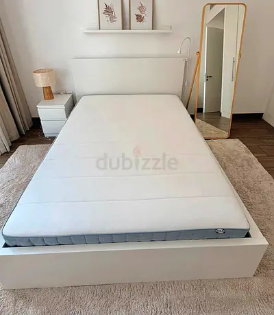 Ikea Queen size 160×200 bed with mattress available in perfect condition