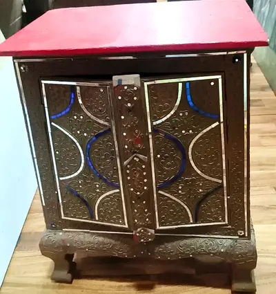 Antique Wooden Cabinet -52cm height,41cm length