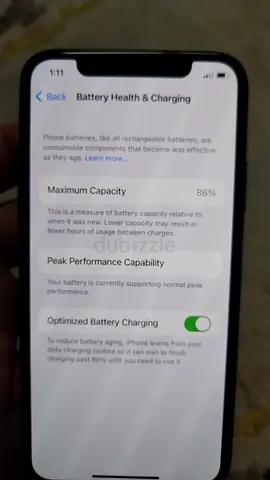 iPhone with 86% Battery Health - Good Condition 256gb device very clean
