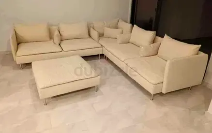 Ikea Sodhremn Corner Sofa Beige without footstool