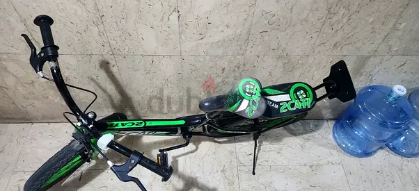 Kids green & black bicycle - good condition little price negotiable