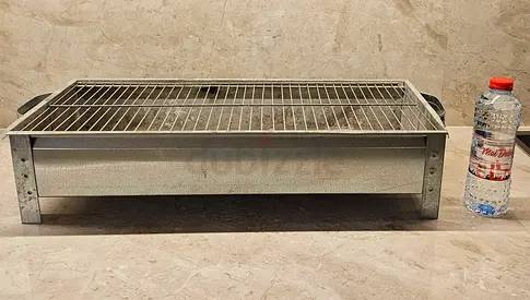 Portable charcoal BBQ grill -stainless steel tabletop smoker/grill
