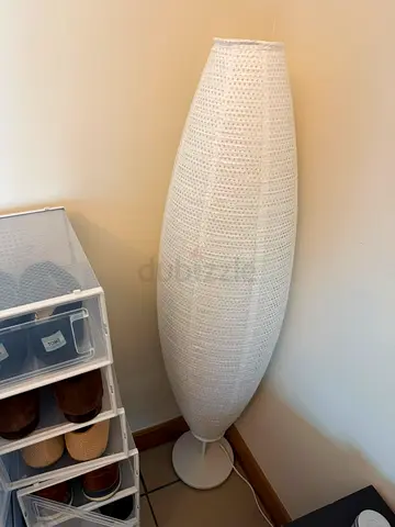 Ikea Tall warm white woven floor lamp Excellent condition