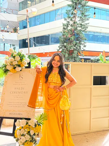 Yellow Haldi Outfit – Worn Once