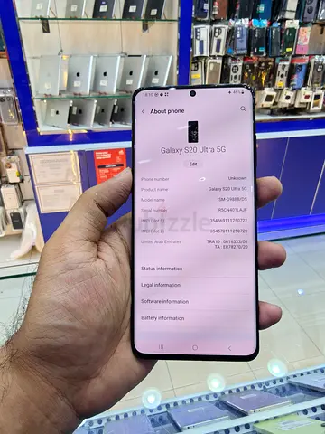Samsung S20 Ultra 5G | Dual sim | 128gb TRA UAE Version
