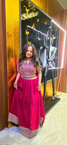 Red Designer Lehenga – Worn Once