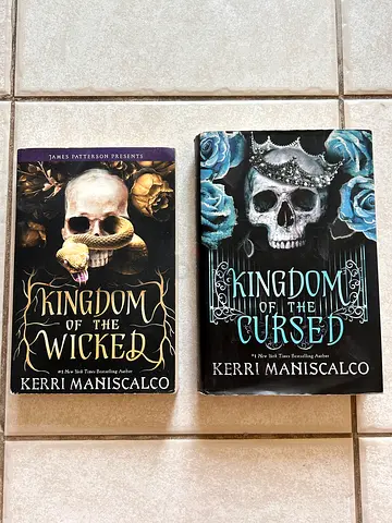 Kingdom of the Wicked + Kingdom of the Cursed (Kerri Maniscalco) — set of 2 paperback novels