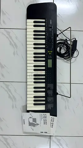 Casio CTK-245 61-Key Portable Keyboard with Book Stand and Manual - Good Condition