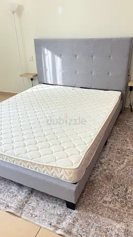 HOMEBOX Movo Kulltorp Smart Upholstered Queensize Bed