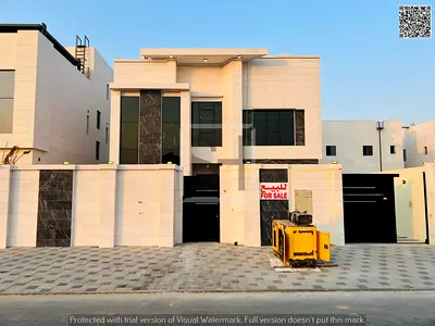 Villa for sale opposite a garden, including registration fees, electricity, water and air condition