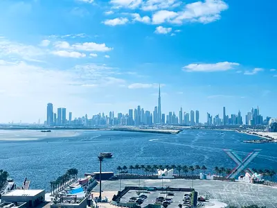 Full Sea & Burj View | Fully Furnished | 3BR+Maid