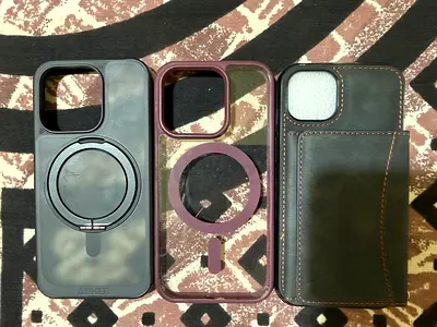iPhone 15 Pro Premium Case Bundle (Anker 360 Ring, Wallet, MagSafe Clear)