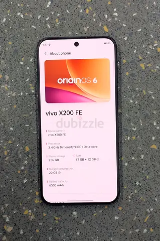 Vivo X200 FE - TDRA  256GB, 12GB RAM, 6500mAh - Good Condition ( phone only)