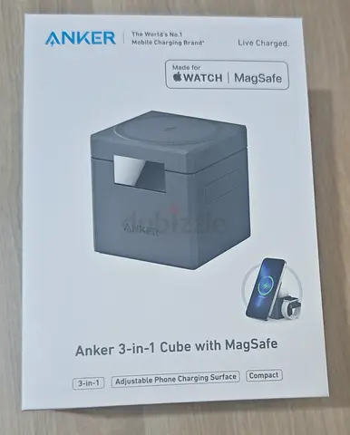 Anker 3-in-1 Cube Charger with MagSafe for iPhone & Apple Watch