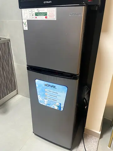 Compact double-door refrigerator - excellent condition