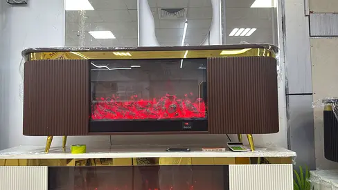Elegant Electric Fireplace with Modern Design