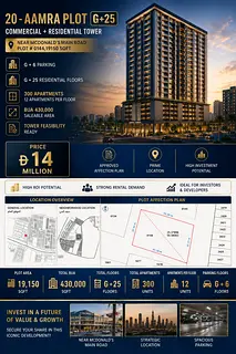 FOR SALE | Prime Development Plot – G+25 Residential & Commercial Tower