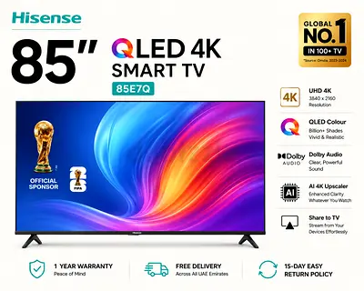 Hisense 85" QLED 4K Smart TV (85E7Q) Dolby vision