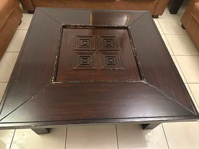 Coffee table with side tables