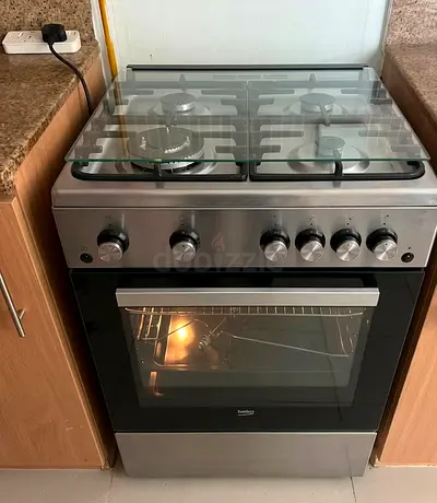 Beko 60 X 60 cm, 4 Gas Burners Free Standing Gas Cooker, Inox - FSGT61121DXL