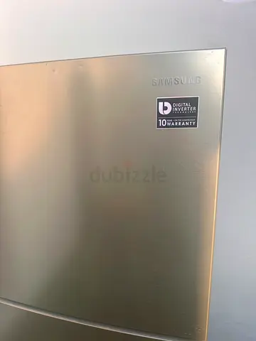 Samsung stainless steel refrigerator - good working condition